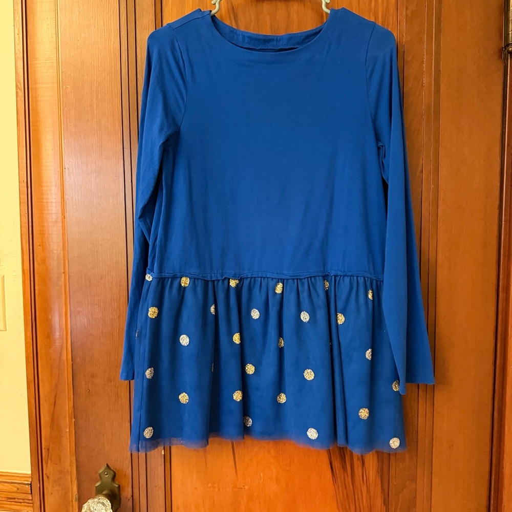 Blue And Polka Dot Top